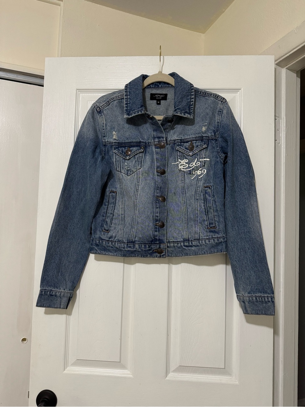 NWT Ed Hardy Denim Jacket - Picture 2 of 8